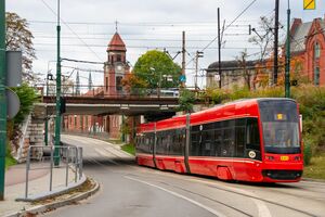 Ul. Żeromskiego, Sosnowiec, most Kolei Warszawsko-Wiedeńskiej.jpg